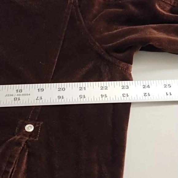 CS Signature Brown Velvet Reversible Hoodie Jacket Large - Picture 5 of 16